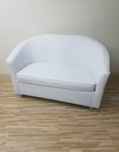 Tolesta Double Seat - White Leather