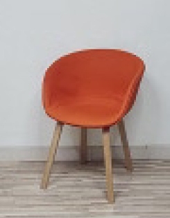 Tub Chair - Orange Fabric