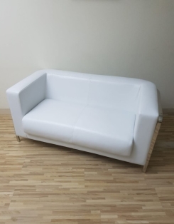 Classic Double Seat - White Leather