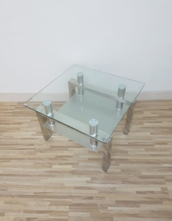 Square Coffee Table - Glass Top