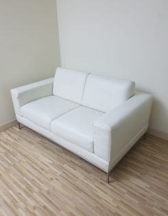 Arild Double Seat - White Leather