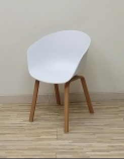 Tub Chair - White PVC