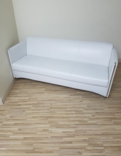 Elegante Triple Seat - White Leather