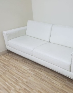 Arild Triple Seat - White Leather