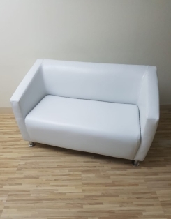 Royal Double Seat - White Leather